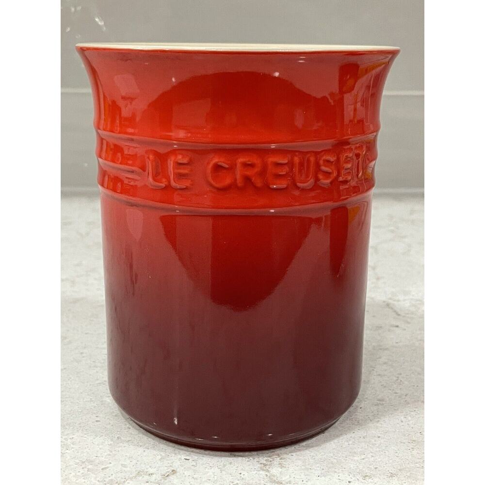 Le Creuset Stoneware Utensil Crock Holder 1L CERISE Red Ombre New